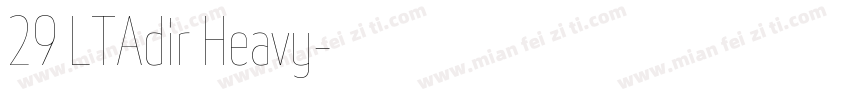29 LTAdir Heavy字体转换